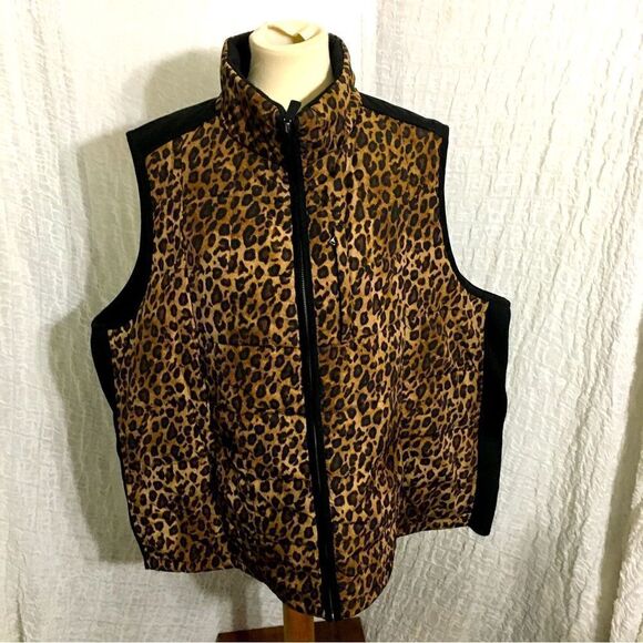 Ralph Lauren Animal Print Vest Size 2X - Picture 1 of 12